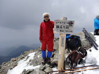 南ア３０００ｍ峰仙丈ヶ岳 登頂 アリバイ写真